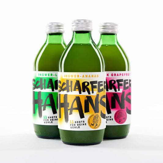 Gemischte Kiste Ingwer-Saft